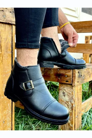 Muggo Niger Garantiert Pelzige Winterstiefel Mit Reißverschluss für Herren - 43