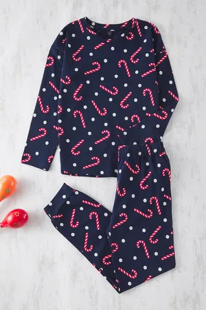 Trendyol Mehrfarbiges Weihnachts-mini-me-strick-pyjama-set Für Mutter Und Tochter für Damen - 4–5 Jahre