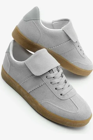 Marjin Sneaker Aus Grauem Wildleder – Retro-sportschuhe Mit Zungendetail für Damen - 36