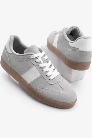 Marjin Sneaker Aus Grauem Wildleder – Retro-penor-sportschuhe für Damen - 36