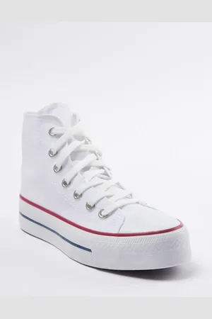 Trendyol Weiße Schnürsenkel-turnschuhe für Damen - 37