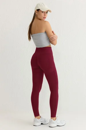 Trendyol Nahtlose Push-up-strick-sportleggings In Voller Länge für Damen - M/L