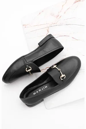 Marjin Freizeitschuhe Aus Echtem Leder Mit Kette In Hellbraun für Damen - 36
