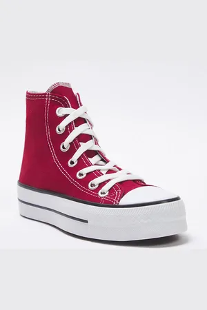 Trendyol High-top-sneaker Zum Schnüren In Burgunderrot für Damen - 40