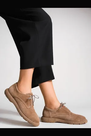 Marjin Oxford-schuhe Aus Echtem Leder, Schnür-freizeitschuhe, Allen-wildleder für Damen - 37