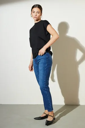 Brooks Brothers Blaue Slim-fit-jeanshose für Damen - 27