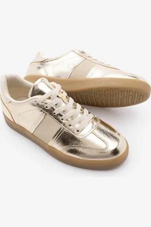 Marjin Goldfarbener Sneaker – Retro-sportschuhe für Damen - 37