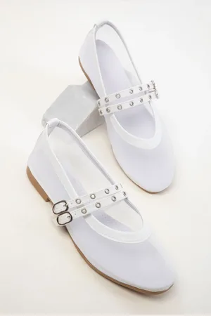SOHO Weißes Ballerina-ballett für Damen - 40