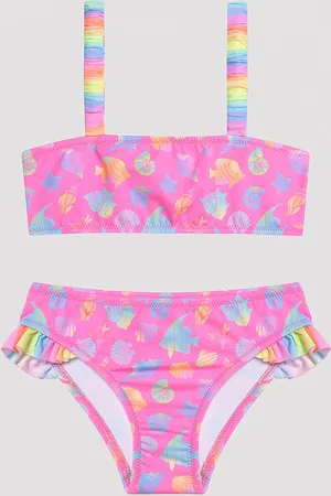 Penti Buntes Bandeau-bikini-set „colourful Ocean“ Für Mädchen für Damen - 5–6 Jahre