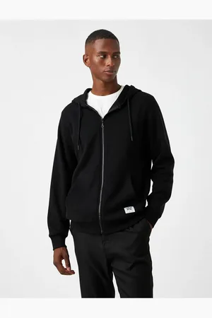 Koton Basic-sweatshirt Mit Kapuze Und Bandreißverschluss für Herren - M