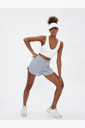 Koton Basic-sportshorts Mit Spitzenbund für Damen - XS