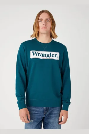 Wrangler Sweatshirt Dunkelgrün W6f3i3g03 W6f3i3 Regular für Herren - XL