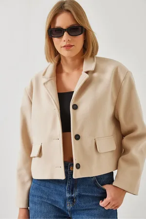 Bianco Lucci Kurze Crop-jacke 2624 für Damen - 36