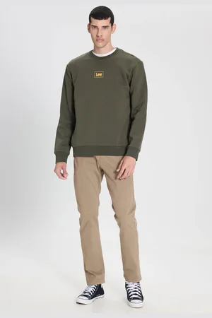 Lee Regular Fit Normal Geschnittenes Sweatshirt Mit Null-ausschnitt für Herren - M