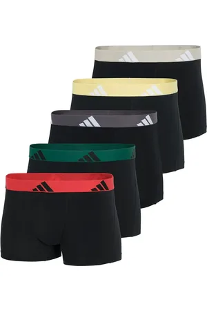 adidas Boxershorts, 5er Pack Trunks, Active Flex Cotton, Logo für Herren - M