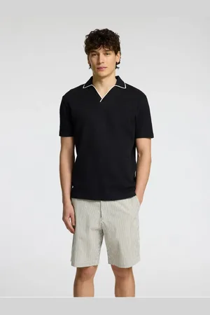 SELECTED Polo Shirt Baumwollmix V-ausschnitt für Herren - L