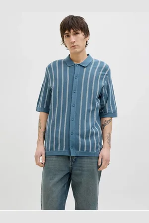 JACK & JONES Poloshirt Gestreift Poloshirt für Herren - XL