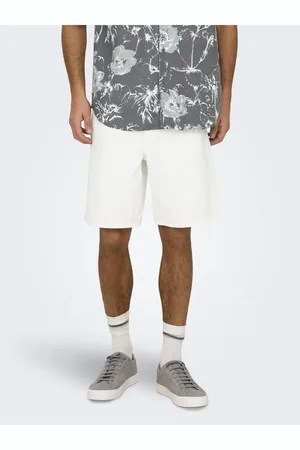 Only & Sons Jeans-shorts Onsfade Mittlere Taille Locker Geschnitten Shorts für Herren - 2XL