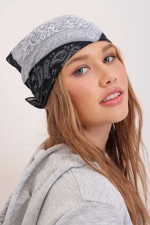 Trend Alacati stili Marineblaues Gemustertes Haar-accessoire , Bandana für Damen - One Size