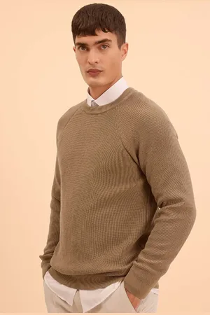 DeFacto Standard-passform, Normaler Schnitt, Rundhalsausschnitt, Basic, Einfarbig, Strickpullover A8458ax24sp für Herren - XL