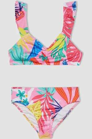 DeFacto Gemustertes Bikini-set Für Mädchen - für Damen - 11–12 Jahre