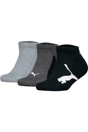 PUMA Kinder Sneakersocken, 3er Pack Bwt Sneaker 3p, Logos, Einfarbig - 35-38
