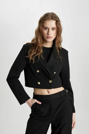 DeFacto Crop-blazer-jacke C3344ax24sp für Damen - 42