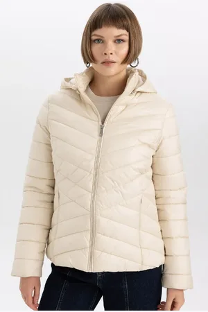 DeFacto Winddichte Pufferjacke Mit Kapuze – Wasserabweisend, Normale Passform B2030ax24sp für Damen - XS