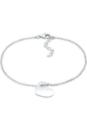 Elli 925 Sterling Silber – Herz-symbol-armband Mit Ausschnitten für Damen - 20 cm