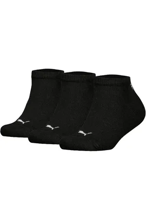 PUMA Kinder Sneakersocken, 3er Pack Plain Sneaker 3p, Logo, Einfarbig - 27-30