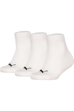 PUMA Kinder Quarter Socken, 3er Pack Plain Quarter 3p, Logos, Einfarbig - 39-42