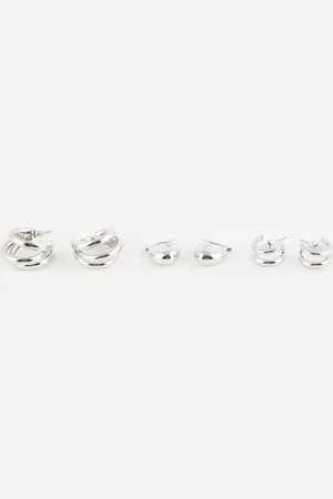 DeFacto Ohrringe Mit 3-teiligem Ring Und Silber C4743axns für Damen - One Size
