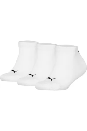 PUMA Kinder Sneakersocken, 3er Pack Plain Sneaker 3p, Logo, Einfarbig - 35-38