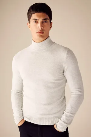 DeFacto Slim Fit Slim Fit Rollkragenpullover Basic Plain Strickpullover R1124az23wn für Herren - 3XL