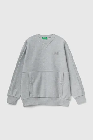 Benetton Meliertes Sweatshirt Mit Großen Taschen Und Be-print Für Jungen für Herren - 6–8 Jahre