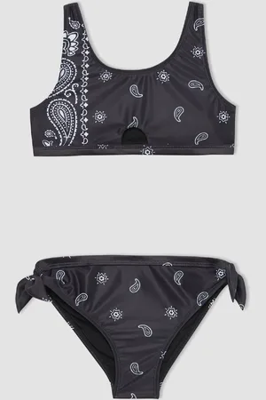 DeFacto Gemustertes Bikini-set Für Mädchen - für Damen - 7–8 Jahre