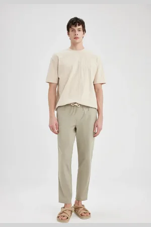 DeFacto Sommer-jogginghose Aus Baumwolle Mit Schmalem Bein, Schnürung Und Elastischen Taschen Z6475az24sp für Herren - 38