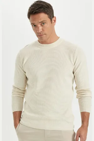 DeFacto Standard-fit-strickpullover Aus Baumwolle Mit Normaler Passform Und Rundhalsausschnitt A5181ax24au für Herren - XS