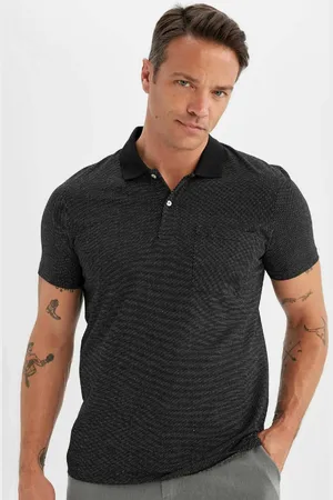 DeFacto Slim Fit Slim Fit Basic Solid Kurzarm-poloshirt D0031ax24sm für Herren - S