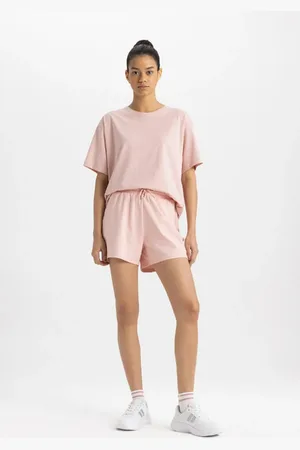 DeFacto Fit Standard Fit Sportsman Kurzes Bein Basic Straight Shorts Z6696az24sm für Damen - S