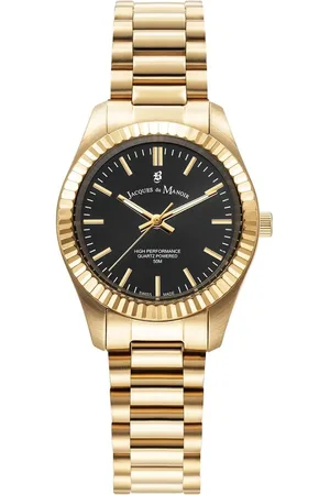 JACQUES DU MANOIR Inspiration Prime Schwarze Uhr Jwl03908 für Damen - One Size