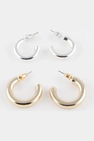 DeFacto Creolen 2er-set C7096axns für Damen - One Size