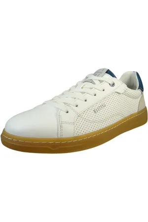 Mustang Low Sneaker Low Top 4204303 1 Weiss Kunstleder für Herren - 46