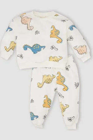 DeFacto Baby-jungen-set: Dinosaurier-tour-sweatshirt Und Jogginghose Höhe D5940a für Herren - 12–18 Monate