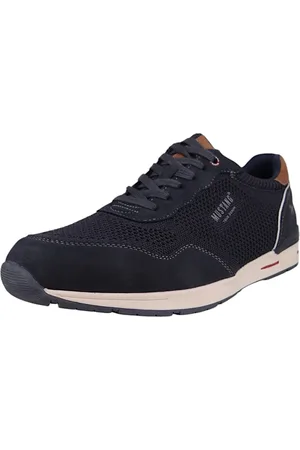 Mustang Low Sneaker Low Top 4154317 800 Dunkelblau Kunstleder für Herren - 44