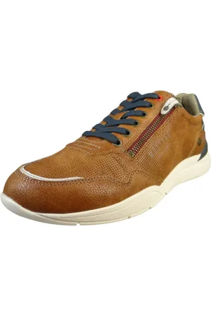 Mustang Low Sneaker Low Top 4138309 307 Cognac Kunstleder für Herren - 44