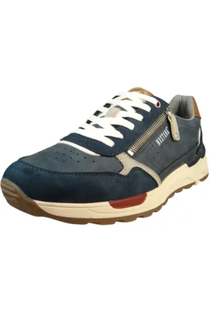 Mustang Low Sneaker Low Top 4186307 800 Dunkelblau Textil/synthetik für Herren - 43