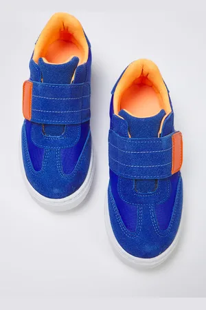 Trendyol Blaue Unisex-kinder-sneaker Mit Nubuk-block-klettverschluss - 27