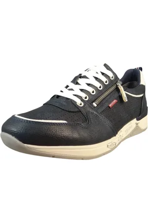 Mustang Low Sneaker Low Top 4164305 820 Navy Kunstleder für Herren - 42