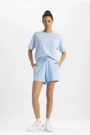 DeFacto Fit Standard Fit Sportsman Kurzes Bein Basic Straight Shorts Z6696az24sm für Damen - XS